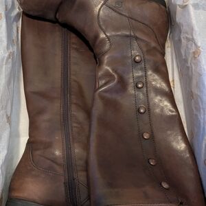 Born Sage Walnut Leather Riding Boots